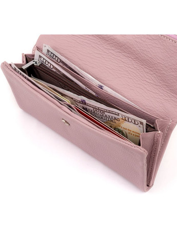 Жіночий клатч конверт з кишенею для мобільного шкіряний 19269 Ліловий st leather (306881455)