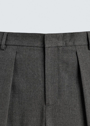 Серые классические демисезонные брюки Zara