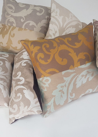 Комплект декоративних подушок Plants 36х36см 3шт 40х35см 1шт 40х18см 1шт 34х18см 1шт бежеві (п_0073) Firanka Venzel (307061150)