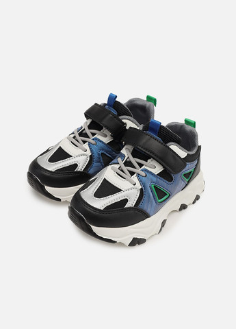 Чорні Осінні кросівки для хлопчика, на пласкій підошві колір чорний цб-00273941 Kimboo