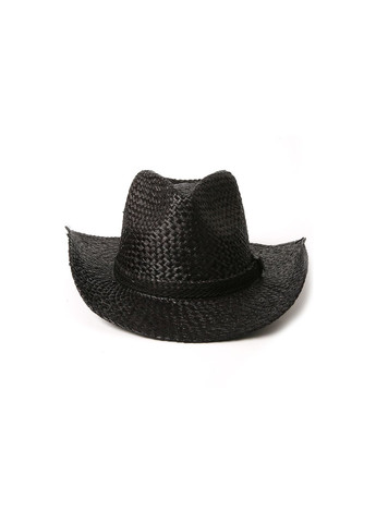 Шляпа ковбойка мужская рафия черная JANET 818-201 LuckyLOOK 818-201m (289360433)