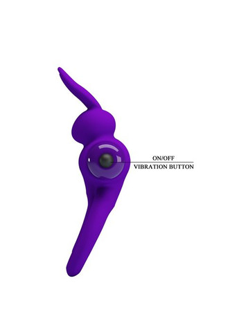 Эрекционное кольцо Penis Ring с двойным кольцом, фиолетовое Pretty Love (361670464)