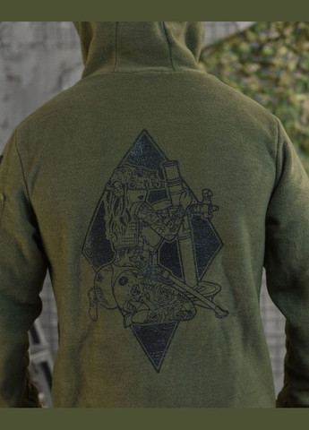 Армейская демисезонная кофта на флисе Мина олива No Brand (302392819)