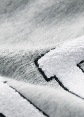 Свитшот H&M - крой надпись светло-серый кэжуал - (283251711)