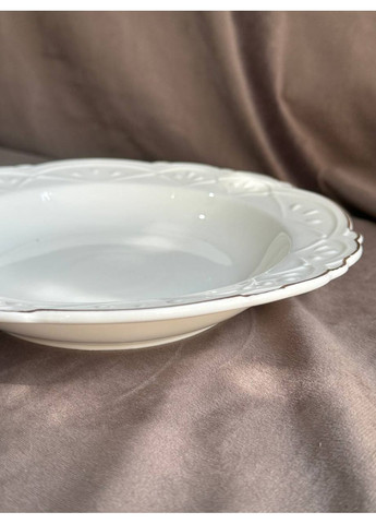 Тарілка супова HP-20-38 керамічна 22 см Білий Yiwu (361056283)