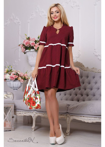 Темно-красное платье 776.2123 Seventeen