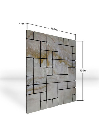 Самоклеюча PET мозаїка 30x30CMx4MM (D) SW-00001656 Бежевий Sticker Wall (298284402)