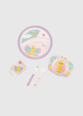 Набір дитячого посуду Метелик RONG YJ888-5-4 No Brand (286327516)