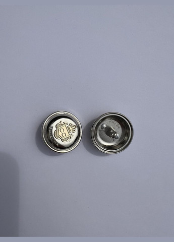 Стильний красивий пришивний металевий ґудзик на ніжці з короною з гербом для одягу 15 мм No Brand (350882188)