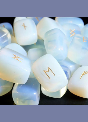 Набор скандинавских рун из Опалита с мешочком No Brand (326598616)