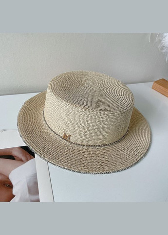 Шляпа женская летняя канотье со стразами Maison No Brand (293943132)