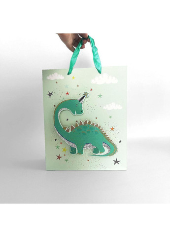 Пакет подарунковий Динозаврик, 40х31 см No Brand (366027124)