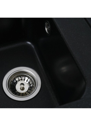 Гранитная мойка для кухни KORRADO 4050 матовая Черный металлик Valeso (336936295)