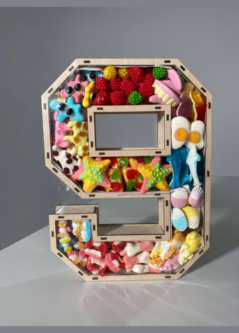 Подарочный желейный набор "Цифра 9 VIP" Trolli (301590933)