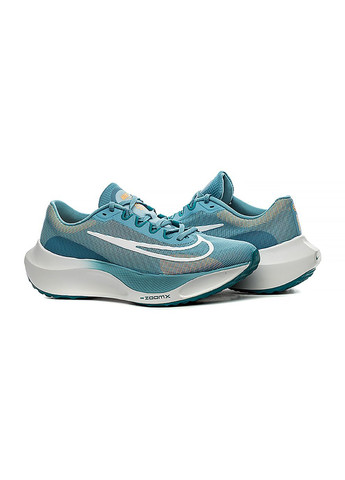 Голубые демисезонные мужские кроссовки zoom fly 5 голубой Nike