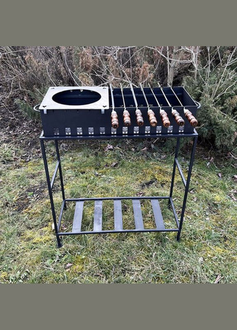 Мангал сварной "Патриот" 4 мм + 8 шампуров Boro (346534954)