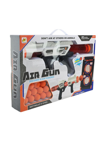 Помпова іграшкова гвинтівка з мішенню, стріляє поролоновими кульками, в асортименті - No Brand 923D (371924081)