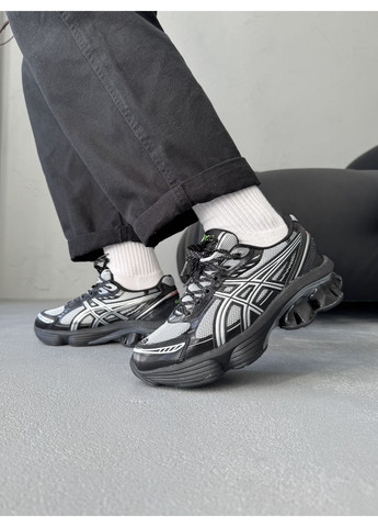 Чорно-білі Осінні кросівки чоловічі asics gel-kinetic fluent black white | асікс гель-кінетік чорно-білі No Brand