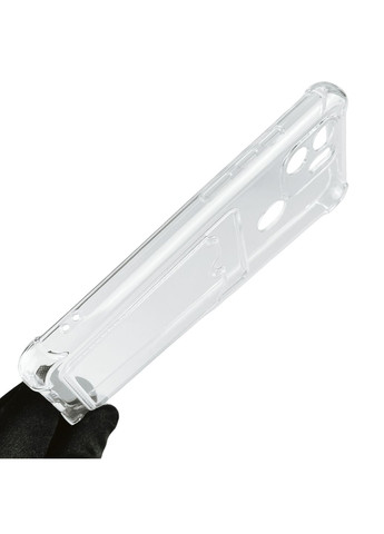 Чохол для Redmi A1 Plus з бронь кутами з кишенею для карток k-pop на сяомі редмі а1 плюс прозорий Xiaomi (366020544)