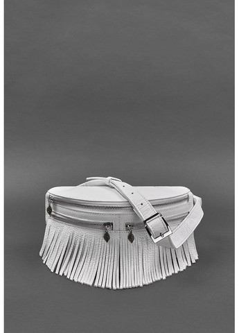 Шкіряна жіноча сумка на пояс Spirit біла BlankNote поясна сумка (348359282)