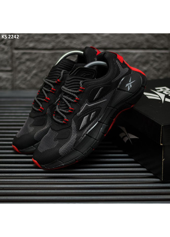 Сірі Осінні кросівки чоловічі reebok zig kinetica ii gray red рібок зіг кінетіка No Brand