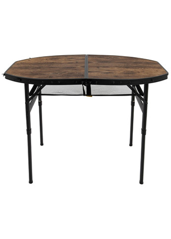 Стол Woodbine Oval 100x70 cm Black/Wood look (1404185) Bo-Camp (315936576)