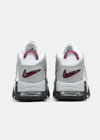 Кроссовки женские и мужские Nike Air More Uptempo 96 White Grey Black | Найк Аир Море Аптемпо 96 белые No Brand белые демисезоны (339604495)