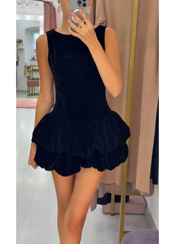 Чорна святковий, вечірня сукня No Brand однотонна