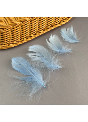 Перья гусиные для рукоделия 9-13 см, ∼95шт - голубой Plus-plus (354794839)