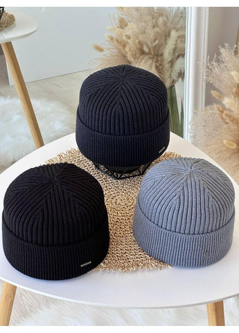 Стильная мужская шапка Jacquard без флиса, классическая шапка мужская Jacquard No Brand (362917480)