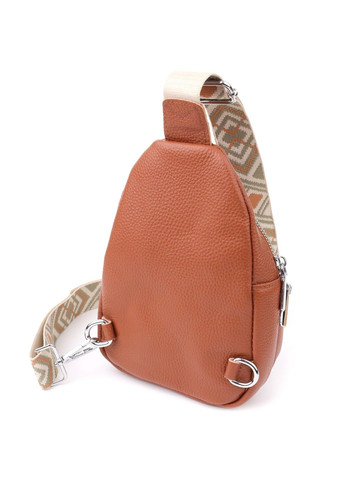 Женская кожаная сумка слинг 22938 Коричневый Vintage (357494930)