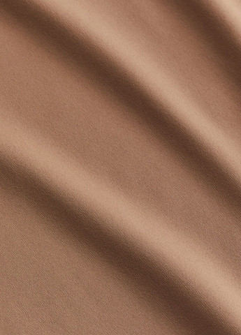 Темно-бежевое кэжуал платье H&M однотонное