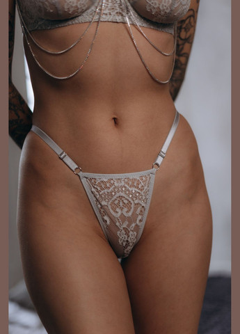 Сірий демісезонний комплект білизни Endorphine