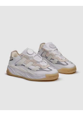 Білі Осінні кросівки чоловічі adidas niteball white gum адідас найтбол No Brand