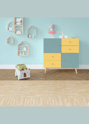 Підлога пазл - модульне підлогове покриття 600x600x10мм пісочне дерево (МР14) SW-00000648 Sticker Wall (297847364)