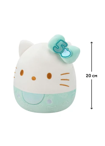 М'яка іграшка Хелоу Кітті у смарагдовому (20 cm) Squishmallows (344449131)
