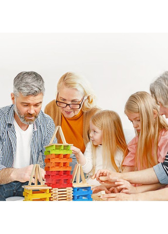 Строительные деревянные блоки CITYBLOCKS Холодные цвета 100 деталей ( MD1116 ) монтесори MiDeer (369175800)