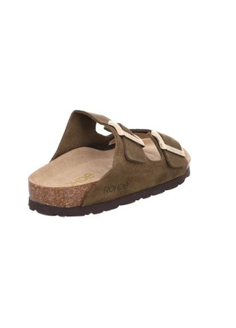 Оливковые женские шлепанцы alba,, 5590 63, (германия) ( ) Rohde