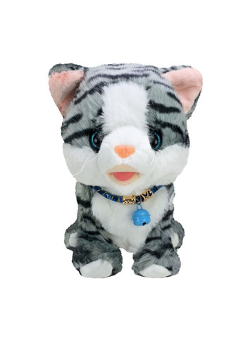 Мягкая интерактивная игрушка кот на поводке, в ассортименте - No Brand K1215 (371926049)