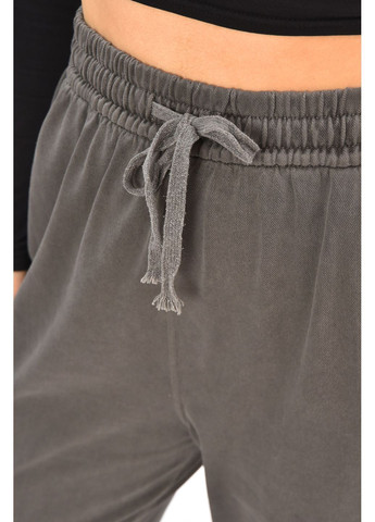 Джинсы женские однотонные на флисе темно-серого цвета Let's Shop - (368726591)