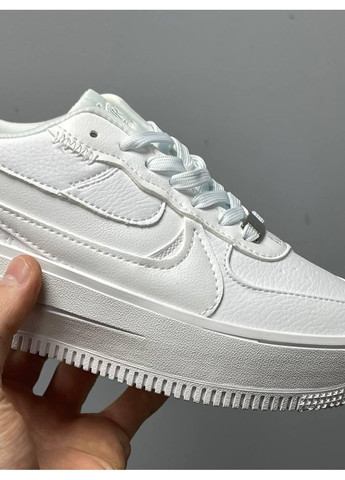 Білі Осінні кросівки чоловічі nike air force 1 plt.af.orm full white найк аір форс 1 преміум No Brand