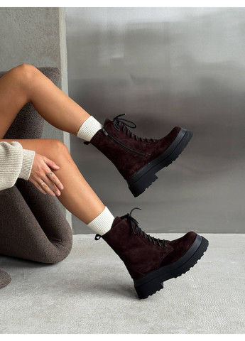 Осенние демисезонные замшевые ботинки Helen из натуральной замши