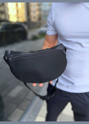 Преміальна бананка з еко шкіри чорна No Brand Бананка (340459533)