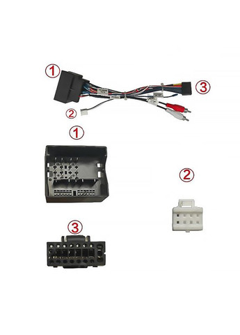 Адаптер штатного підсилювача Volkswagen Touareg 2003-2010 Crafter 2006-2017 CAN-BUS (7215) 37 шт. Feeldo (352012976)