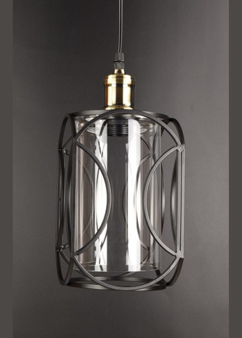 Люстра підвісна LOFT на 1 лампочку 25873 Чорний 35-100х15х15 см. Sunnysky (364493712)