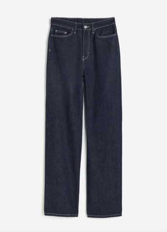 Женские широкие сверхвысокие джинсы Н&М (57891) W34 Синие H&M - (308019809)
