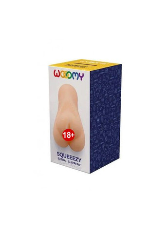 Мастурбатор-вагина Squeeezy Masturbator Vagina, мягкие открытые губы, 13,2х5,4 см Wooomy (303905756)
