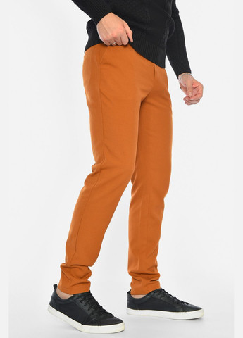 Штани чоловічі однотонні коричневого кольору Let's Shop (306426781)