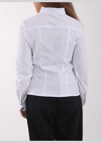 Блуза біла, довгий рукав, оворот-стійка Р104 2 Льва (342414925)