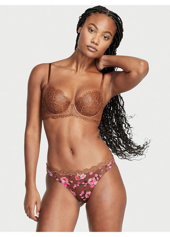 Трусики стринги Dream Angels Flocked Mesh Thong Panty Victoria's Secret (317788550)